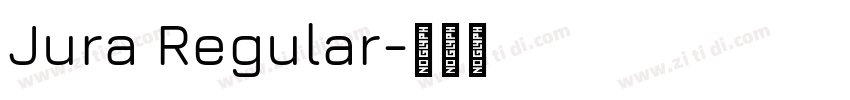 Jura Regular字体转换
